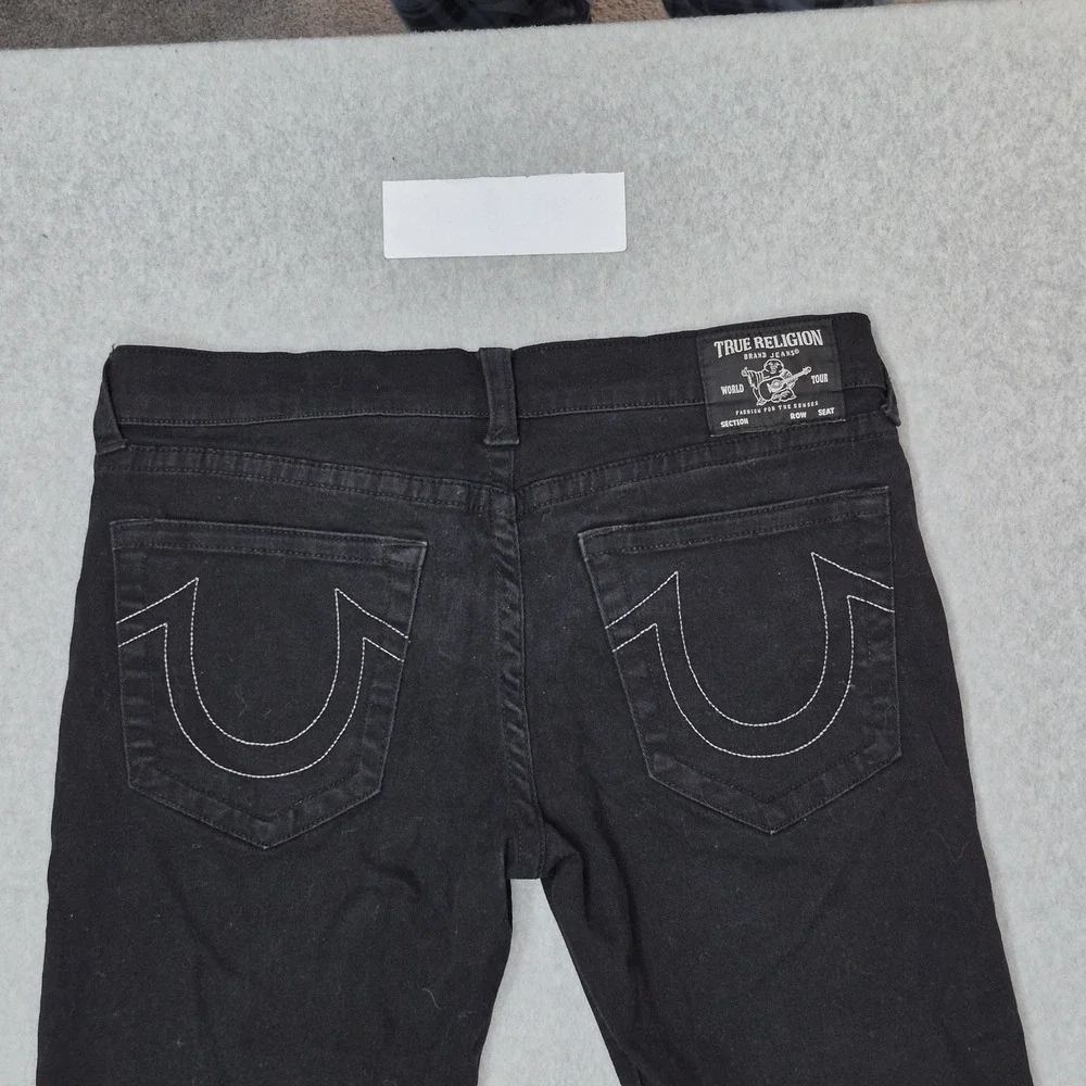 True Religion Men Jeans 34 Black Denim GENO Relaxed‎ Slim 31